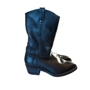 Mason Western Black Leather with Vibram Sole